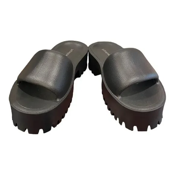 JEFFREY CAMPBELL Women's Summertime Black Slide Sandals NEW 6 7 8 9 10 - Picture 3 of 7